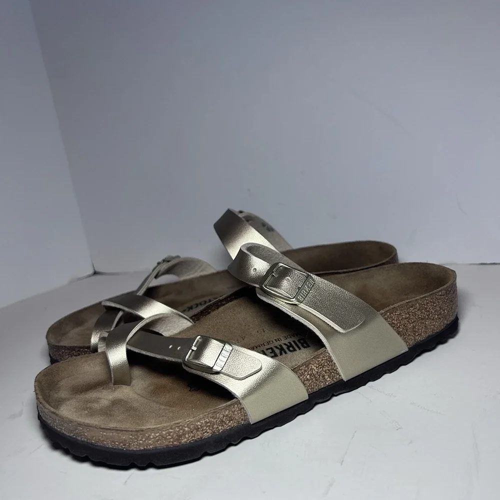 Birkenstock Mayari Regular Fit Birko Flor Graceful Taupe US Women's 9 EU 40